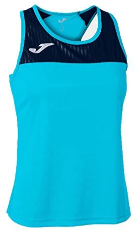 Joma Maglia a Bretelle Montreal Maglietta, Turchese Fluo Marino, XXL Donna