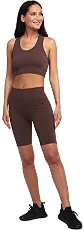 Heart And Soul Set Sportivo donna Collezione ONE BLOCK   Abbigliamento sportivo donna   Completo sportivo donna   Set sportivo donna Fitness corto   Colore Chestnut   Taglia XS/S