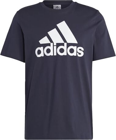 Adidas Uomo Essentials Maglietta a Maniche Corte con Logo Grande, Taglia S