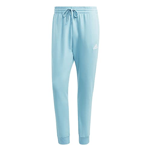 Adidas Regular Tracksuit Bottoms Pantaloni da Uomo, Essentials Fleece, Preloved Blue, XS Short