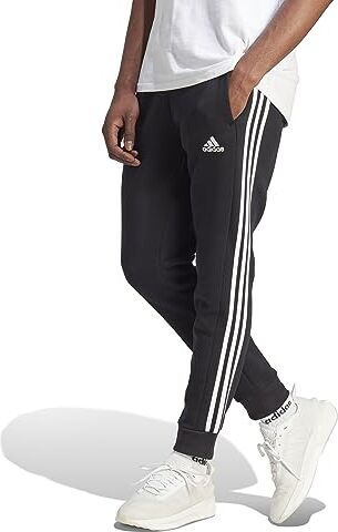 Adidas M 3S FL TC PT Pantaloni Sportivi Uomo Black/White Taglia S