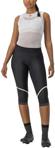 CASTELLI VELOCISSIMA TH KNI. Pantaloncini Donna Black/Paradise Mint Taglia M