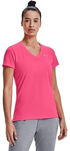 Under Armour Tech Short Sleeve V Solid Maglietta, Donna