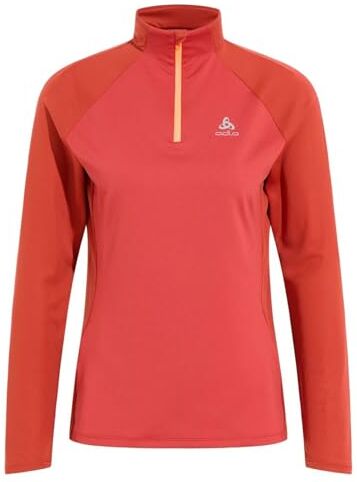 Odlo Donna Top da corsa con zip ESSENTIAL CERAMIWARM