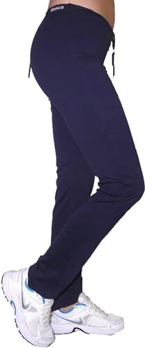 Fantasy Pantajazz Pantaloni Vita Alta Dritti Sigaretta Sportivi Fitness Danza Palestra Pilates Walking Cotone Elasticizzato Donna Ragazza (3XL 52 IT Donna, Blu)