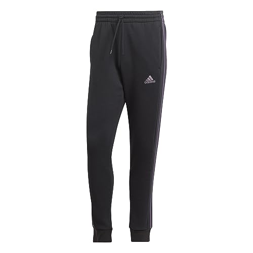 Adidas IJ8928 M 3S FL TC PT Pantaloni Sportivi Uomo Black/Shadow Violet Taglia M