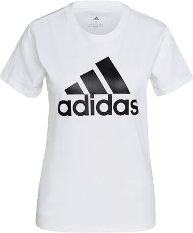 Adidas Essentials Logo T-shirt a manica corta, White/Black, XXL