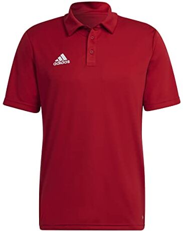 Adidas Entrada 22 Short Sleeve Polo Shirt Maglietta, Team Power Red 2, XS Uomo