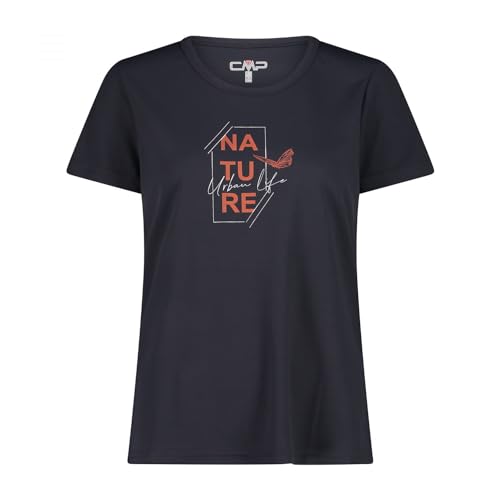 CMP T-Shirt da Donna, Antracite-Bitter, 40