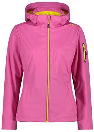 CMP Giacca in light softshell da donna con cappuccio removibile, Malva, 44