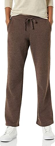 Amazon Essentials Pantaloni Sportivi in Pile a Gamba Dritta (Disponibili in Taglie Forti) Donna, Cioccolato, M