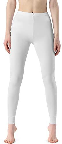 Bellivalini Leggings Lunghi Pantaloni Donna BLV50-203 (Bianco, L)