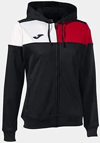 Joma Giacca con cappuccio donna Crew V nero rosso bianco