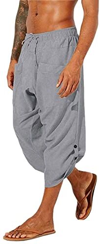 NOAGENJT pantaloncini uomo jeans da donna jeans bianchi uomo pantaloncini padel uomo pantaloni larghi jeans pantaloncini palestra uomo aderenti Pantaloncini sportivi Grey-11 XXL 6.99