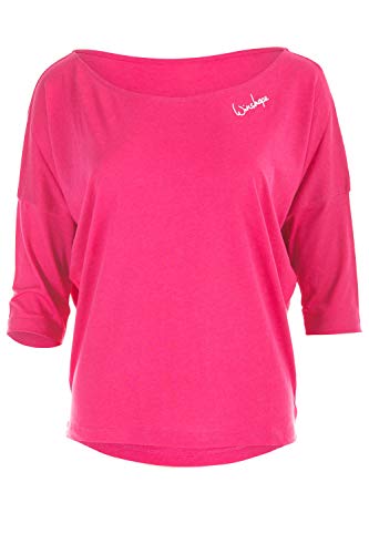 WINSHAPE Maglia da Donna a 3/4 a Maniche Lunghe, Ultraleggera, Donna, , Deep-Rosa, L