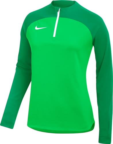 Nike W Nk DF Acdpr Dril Top K Maglia a Maniche Lunghe, Verde Spark/Lucky Green/White, S Donna