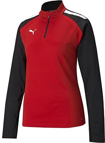 Puma Teamliga 1/4 Zip Top Maglietta, Red, Uomo