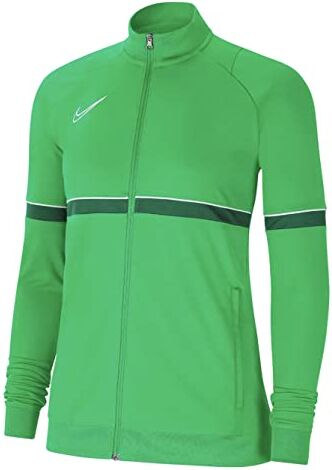 Nike Academy 21 Knit Track Jacket Giacca sportiva da donna, Donna, Giacca da tuta, , Verde chiaro/bianco/pino/bianco, S