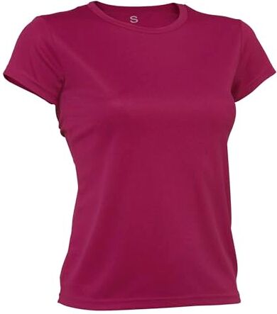 Asioka 356/16 Maglietta Tecnica a Maniche Corte, Donna, Donna, , Fucsia, L