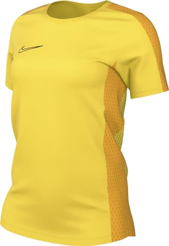 Nike Womens Short-Sleeve Soccer Top W Nk DF Acd23 Top SS, Tour Yellow/University Gold/Black, , XL