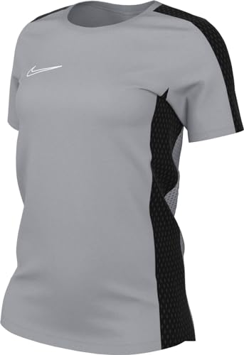 Nike W NK DF ACD23 Top SS, T-Shirt Donna, Wolf Grey/Black/White, M