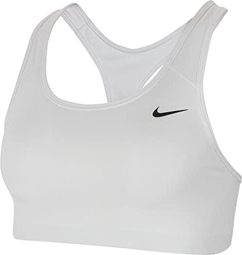 Nike Med Non Pad Bra, Reggiseno Sportivo Donna, White/Black, L