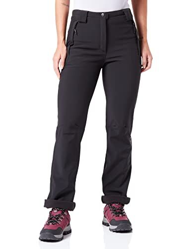 CMP Pantaloni In Softshell Da Donna, Nero, XXL