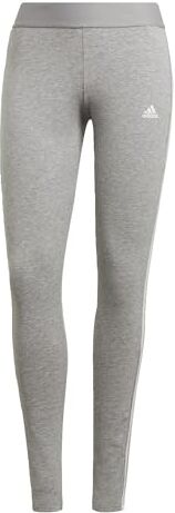 Adidas 3 Stripes Leggings Donna, Medium Grey Heather / White, XS