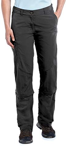 maier sports , Pantaloni Convertibili Donna Fulda, Nero (Black), 42