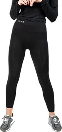 IZAS Pantalone Termico Unisex Leggings Sportivi Lunghi e Aderenti Per Yoga, Palestra o Running Indumento Elastico e Termoprotettivo Jasper Nero M