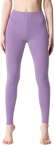 Bellivalini Leggings Lunghi Pantaloni Donna BLV50-203(Viola Chiaro, L)