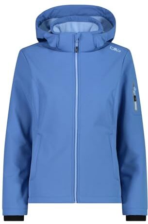 CMP Giacca in Softshell da Donna con Cappuccio Removibile, Provenza, 56