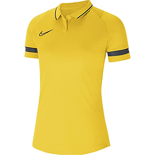 Nike Dri-Fit Academy, Polo Donna, Tour Giallo/Nero/Antracite/Nero, L