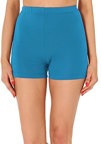 Merry Style Pantaloncini Palestra Donna in Viscosa Shorts Donna per Il Fitness Allenamento Jogging Pantaloncini Sportivi Donna Yoga Hot Pants MS10-391 (Blu, M)