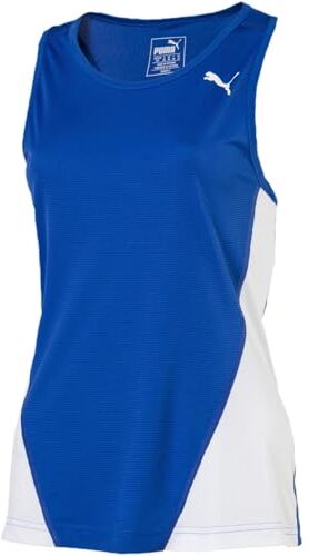 Puma Cross The Line Singlet W, Top Donna, Blu Power/Bianco, 8