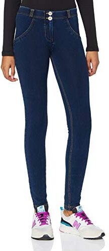 Freddy Jeggings Push Up WR.up® Skinny in Cotone Organico, Denim Scuro, Small