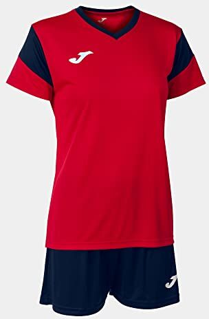 Joma Set Phoenix-Donna, Rosso Marino, XL