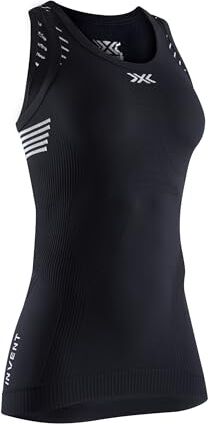 X-Bionic Invent 4.0 Maglia Termica Donna Senza Maniche a Compressione Canotta Termica Donna ad Alte Prestazioni per Running, Sci, Ciclismo, Fitness, e Sport Invernali Per Climi Rigidi, M, Nero