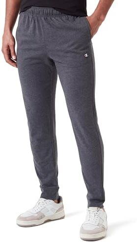 Champion Legacy Icons-PRO-Jersey C-Logo Rib Cuff Pantaloni da Tuta, Grigio Melange Scuro, M Uomo