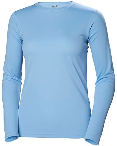 Helly Hansen Donna Maglia Termica HH Tech Crew, S, Blu Brillante