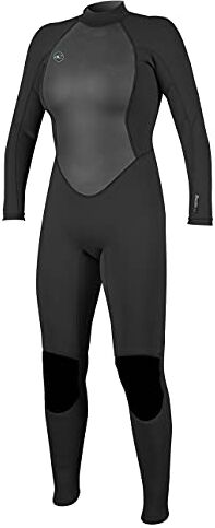 O'Neill Wetsuits Reactor II-Cerniera Posteriore Completa, Muta Donna, Nero, 12