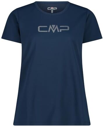 CMP T-Shirt da Donna, Blue-Grey, 46