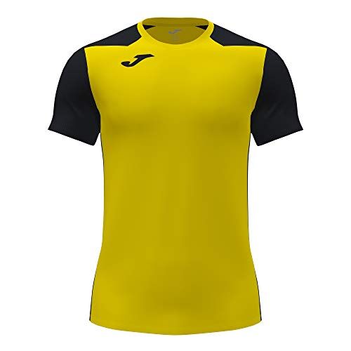 Joma Record II, Maglietta a Manica Corta Uomo, Giallo (Giallo-nero), L