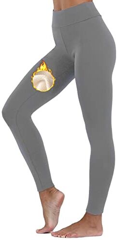 Merlvida Leggins Invernali Donna Foderati in Pile Ispessito Leggins Felpati Collant Caldo Leggings Termici Vita Alta Opachi Pantaloni Calzamaglia Termica Invernale Felpata Pantacollant Elasticizzati