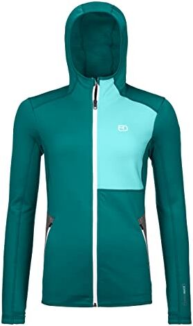 ORTOVOX Fleece Hoody W C: Pacific Green T: XS