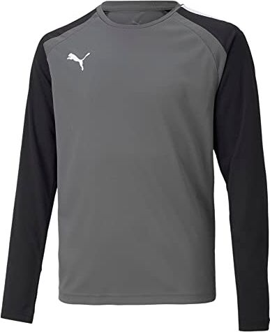 Puma teamPACER GK LS JERS Maglietta a Maniche Lunghe, Grigio Perla (Smoked Pearl), 12 Anni Uomo