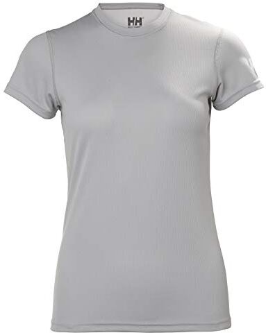 Helly Hansen Donna Maglietta HH Tech, L, Grigio Chiaro