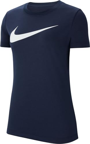 Nike W NK DF PARK20 SS Tee HBR T-Shirt Donna Obsidian/White M