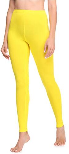 Ladeheid Leggings Donna Lunghi LA40-133 (Giallo, L)