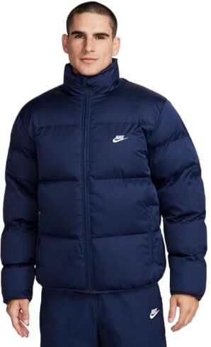 Nike M NK TF CLUB PUFFER JKT Giacca Uomo BLACK/WHITE Taglia XS